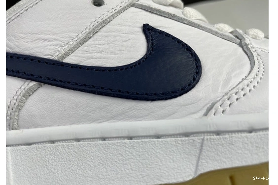 Navy Orange Nike Low SB White CZ2249-100 Dunk Label 1004